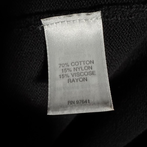 J.Jill Black Knit Turtleneck Sweater Dress Size XL Shift Knee Length Minimalist - Picture 9 of 16